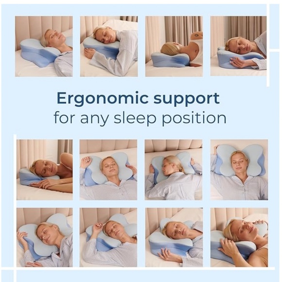 NIP BRAND NEW💤 DERILA® Ergo Cervical Neck Memory Foam Pillow - Picture 8 of 11